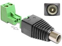 Delock Power adapter - 2 pin terminal block (F) to DC jack 5.5 x 2.5 mm (F)