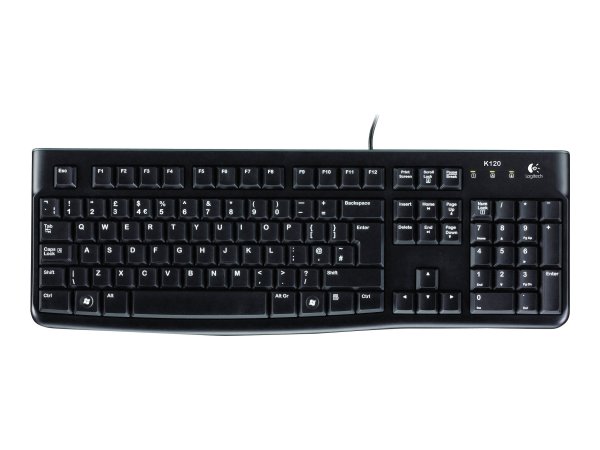 Logitech Desktop MK120 - Full-size (100%) - Cablato - USB - QWERTZ - Nero - Mouse incluso
