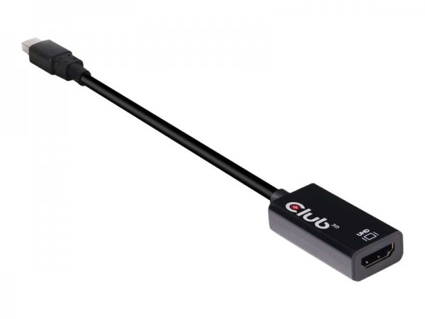 Club 3D Mini DisplayPort 1.4 to HDMI 2.0b HDR Active Adapter - Min iDisplayPort 1.4 - HDMI 2.0b - Ne