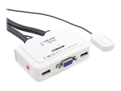 InLine KVM Switch - 2 porte - USB VGA - Audio - all-in-one