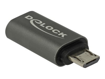 Delock 65927 - USB 2.0 Micro-B - USB tipo-C - Antracite