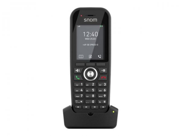 Snom M30 IP DECT Handset EU - Telefono DECT - Cornetta wireless - Telefono con vivavoce - Nero