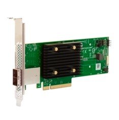 BROADCOM HBA 9500-8e - PCIe - SAS - Piena altezza/Basso profilo - Verde - Grigio - 5000000 h - Austr