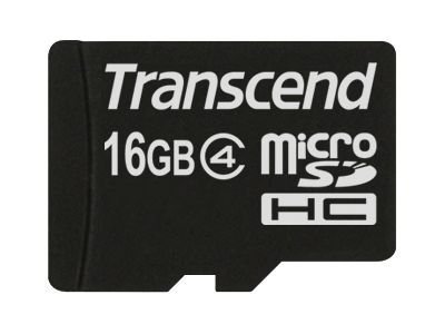 Transcend TS16GUSDC4 - 16 GB - MicroSDHC - Classe 4 - Nero