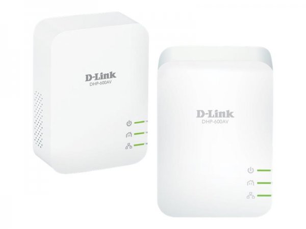 D-Link PowerLine AV2 1000 HD Gigabit Starter Kit DHP-601AV - Bridge - GigE, HomePlug AV (HPAV)