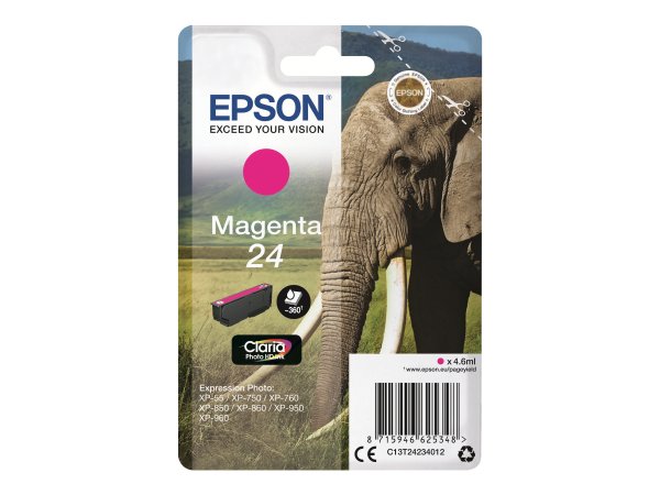 Epson Elephant Cartuccia Magenta - Resa standard - Inchiostro a base di pigmento - 4,6 ml - 360 pagi
