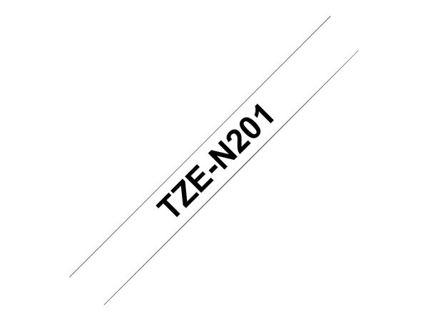 Brother TZe-N201 - Black on white