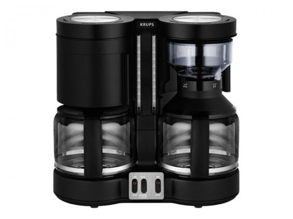 Krups Duothek Plus - Macchina da caffè con filtro - 1 L - Caffè macinato - 2200 W - Nero