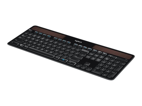 Logitech Wireless Solar Keyboard K750 - Full-size (100%) - Wireless - RF Wireless - AZERTY - Nero