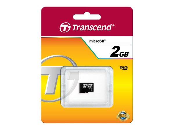 Transcend TS2GUSDC - 2 GB - MicroSD - NAND - 20 MB/s - 13 MB/s - Nero