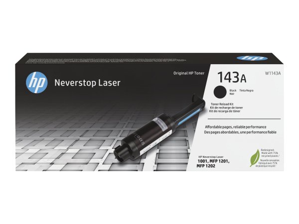 HP Kit ricarica toner nero originale Neverstop 143A - 2500 pagine - Nero - 1 pz