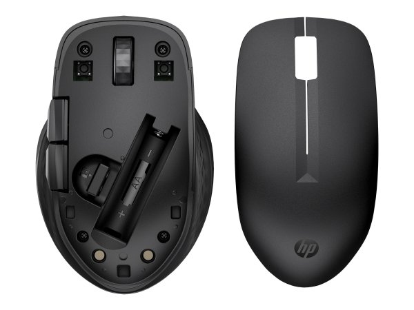 HP Mouse wireless multi-dispositivo 435 - Ambidestro - RF senza fili + Bluetooth - 4000 DPI - Nero