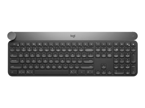 Logitech Craft Advanced keyboard with creative input dial - Full-size (100%) - Wireless - RF senza f