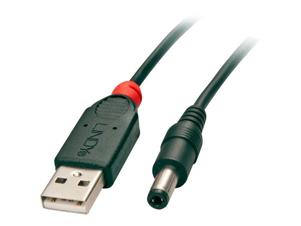 Lindy 70267 - 1,5 m - USB A - dC - USB 2.0 - Maschio/Maschio - Nero