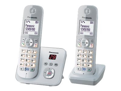 Panasonic KX-TG6822 - Telefono DECT - Telefono con vivavoce - 120 voci - Identificatore di chiamata
