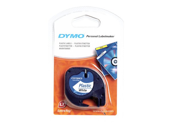 Dymo 12mm LetraTAG Plastic tape - Poliestere - Belgio - 4 m - 1 pz - 22 mm - 96 mm