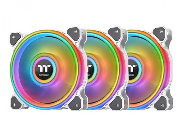 Thermaltake Riing 12 RGB Radiator Fan TT Premium Edition - Gehäuselüfter - 120 mm - weiß (Packung mi