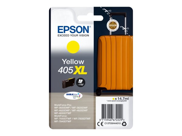 Epson Singlepack Yellow 405XL DURABrite Ultra Ink - Resa elevata (XL) - Inchiostro a base di pigment