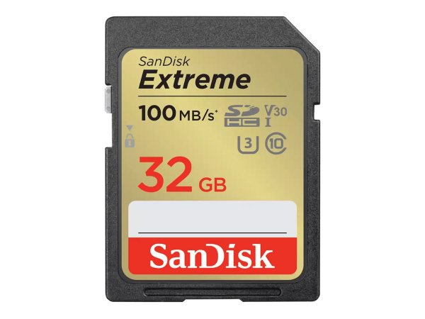 SanDisk Extreme SD UHS-I Card - 32 GB - SD - Classe 1 - 130 MB/s - 60 MB/s - Class 1 (U1)
