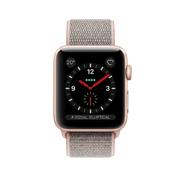Apple Watch Series 3 smartwatch Gold OLED Cellular GPS (satellite)