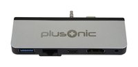 ALLNET PSUC0165 - USB 3.2 Gen 1 (3.1 Gen 1) Type-C - Argento - 3.5mm - HDMI - RJ-45 - USB 3.2 Gen 1