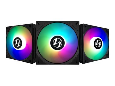 Lian Li ST120 RGB PWM Lüfter 3er Pack inkl. Controller - 120mm schwarz - Case fan - 32 dB