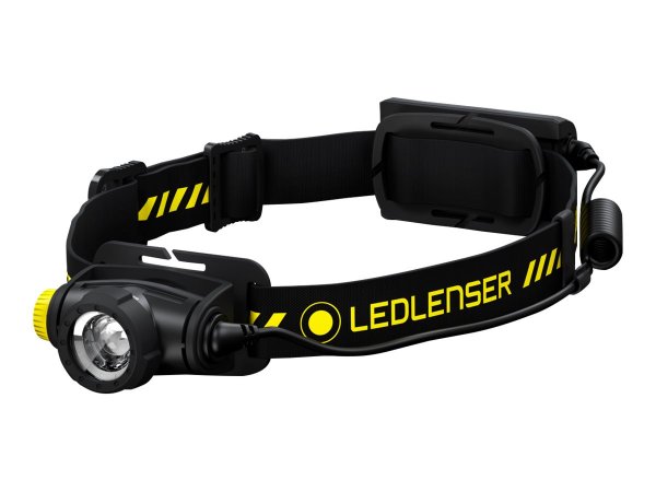 LED Lenser H5R Work - Torcia a mano - Nero - Giallo - Alluminio - Pulsanti - Manopola - IP67 - LED