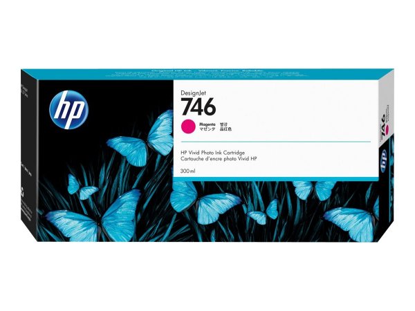 HP Cartuccia di inchiostro magenta 746 DesignJet da 300 ml - Inchiostro a base di pigmento - 300 ml