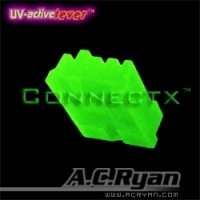 A.C.Ryan Connectx™ Floppy Power 4pin Female - UVGreen 100x - Verde