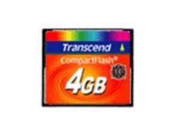 Transcend TS4GCF133 - 4 GB - CompactFlash - MLC - 50 MB/s - 20 MB/s - Nero