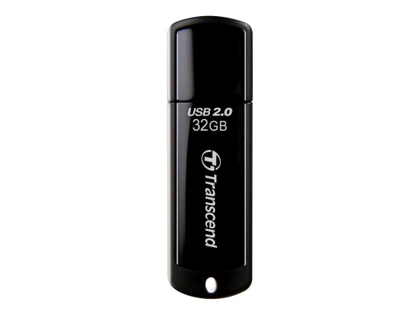Transcend JetFlash 350 - 32 GB - USB tipo A - 2.0 - Cuffia - 8,5 g - Nero