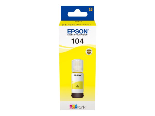 Epson 104 EcoTank Yellow ink bottle - Giallo - Epson - EcoTank ET-4700 EcoTank ET-2726 EcoTank ET-27