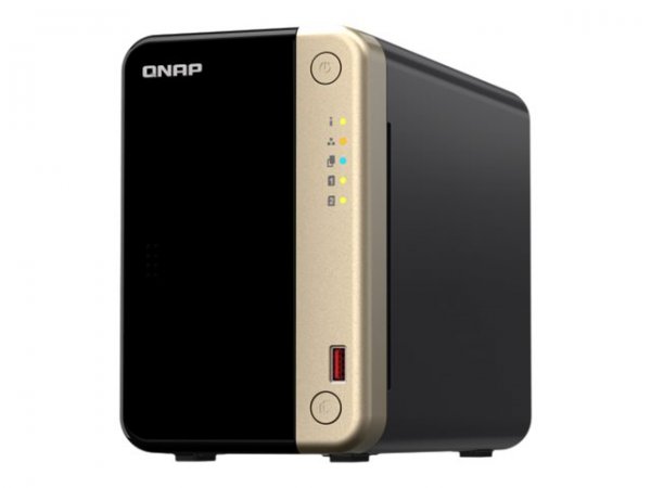 QNAP TS-264 - NAS - Tower - Intel® Celeron® - N5095 - Nero - Oro