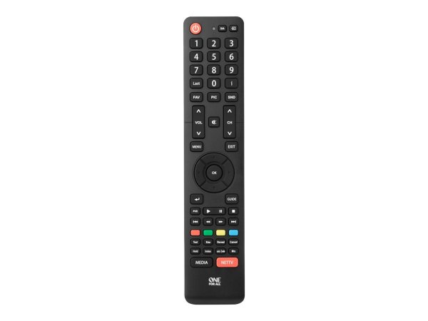 One for All TV Replacement Remotes URC 1916 - TV - IR Wireless - Pulsanti - Nero