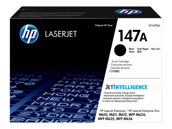 HP LaserJet Cartuccia toner nero originale 147A - 10500 pagine - Nero - 1 pz