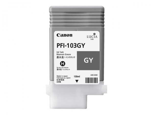 Canon PFI-103GY Pigment Gray Ink Cartridge 130 ml for imagePROGRAF IPF6100 - Inchiostro a base di pi
