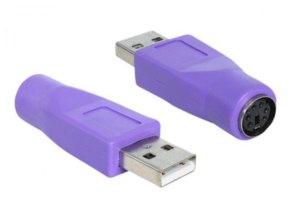 Delock 65461 - USB-A - PS/2 - Viola