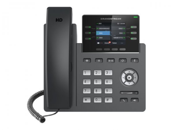 Grandstream GRP2613 - IP Phone - Nero - Cornetta cablata - In-band - Out-of band - Info SIP - 6 line