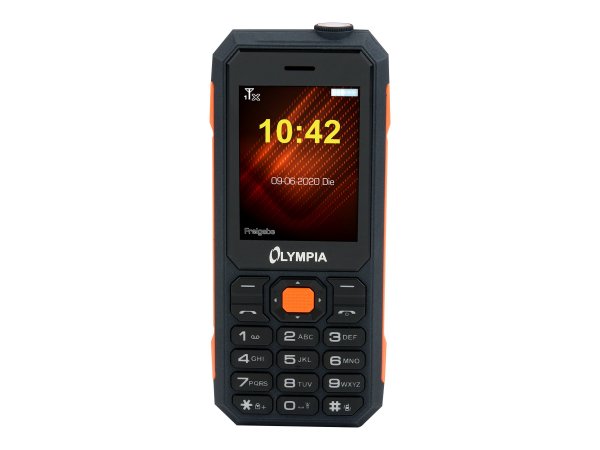 Olympia Active Outdoor - Barra - Doppia SIM - 6,1 cm (2.4") - Bluetooth - 1800 mAh - Nero - Arancion