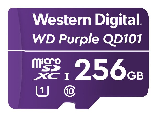 WD Purple SC QD101 - 256 GB - MicroSDXC - Classe 10 - Class 1 (U1) - Porpora