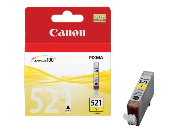 Canon Cartuccia d'inchiostro giallo CLI-521Y - Inchiostro a base di pigmento - 1 pz