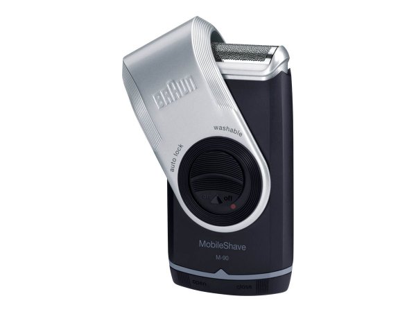 Braun MobileShave Rasoio portatile PocketGo M90 - Blu - Argento - Batteria - 60 h - 180 g - Scatola