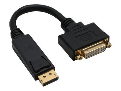 InLine Adattatore DisplayPort M a DVI-D 24+5 F - nero - cavo 15cm - DP 1.1 - 1080p