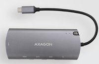 AXAGON HMC-6M2 Multiport-Hub USB 3.0 M.2-SATA HDMI Gbit-LAN 2x USB-A 1x
