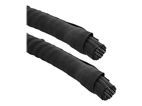 InLine Canalina rete in poliestere - autorichiudibile - nero - 10mm - 2m
