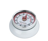 Zassenhaus SPEED - Timer da cucina meccanico - Bianco - 55 min - Metallo - Analogico - Magnetico