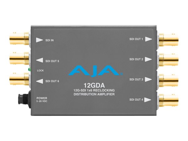 AJA 12GDA - 12 Gbit/s - Convertitore video attivo - Grigio - BNC - BNC - 100 - 240 V