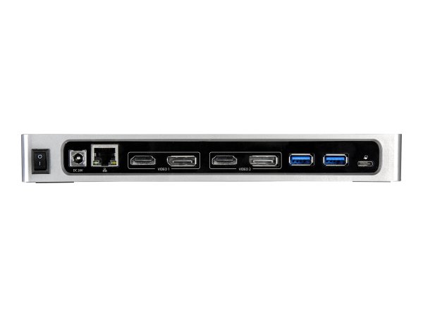 StarTech.com Dock USB-C e USB-A - Dock doppio monitor DisplayPort + HDMI 4K 60Hz - Docking station i