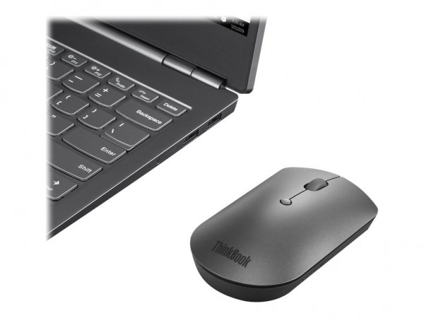 Lenovo ThinkBook - Ambidestro - Ottico - Bluetooth - 2400 DPI - Grigio
