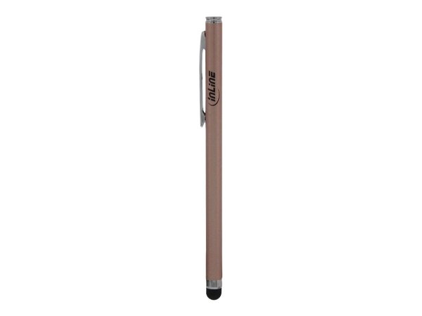 InLine Stylus - pennino touch capacitivo - punta gomma 6mm - alluminio - rosa
